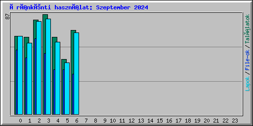 Óránkénti használat: Szeptember 2024